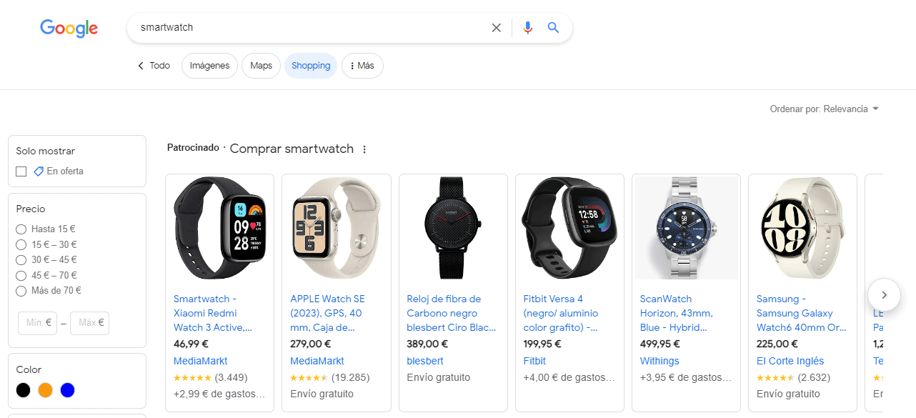 qué es google shipping